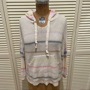 Vintage Havana Hooded Sweater with a front pocket Size M